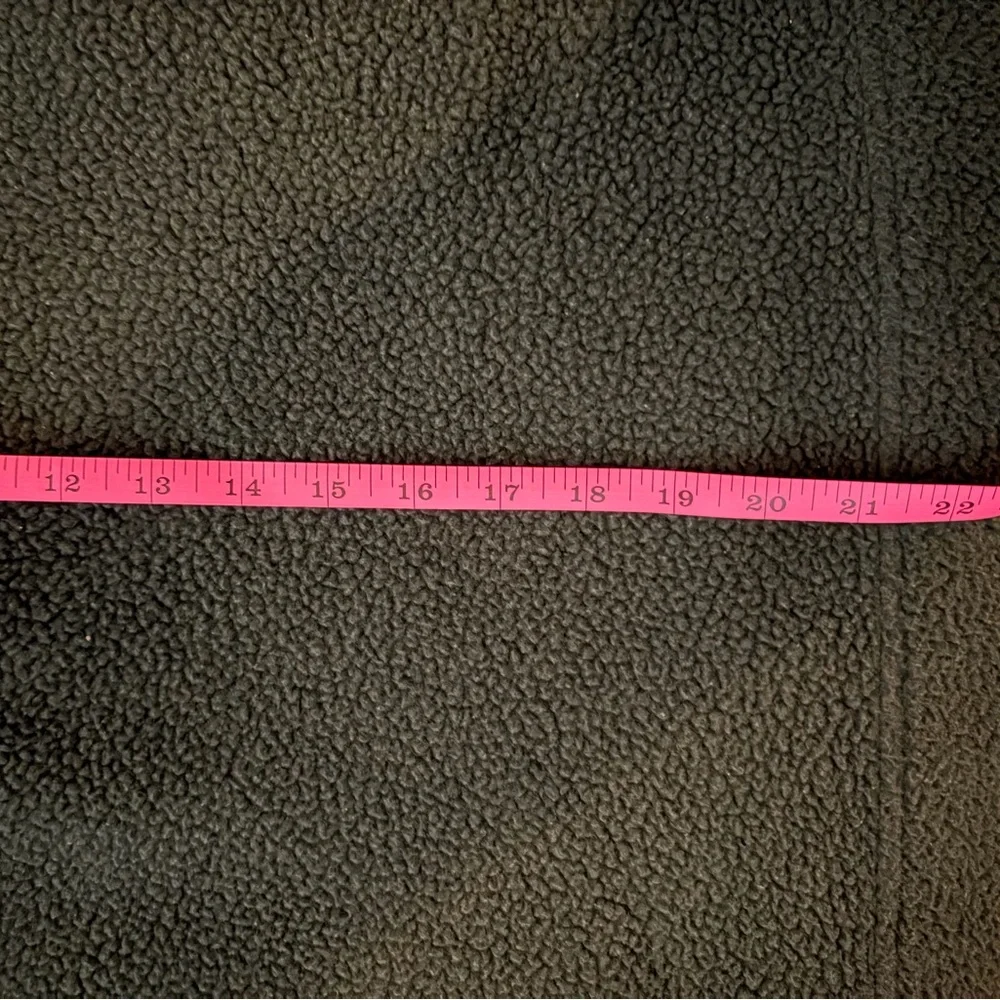 Free People Green Fleece Quarter-Zip Pullover - Picture 4 of 5